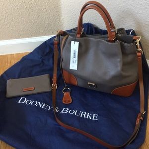 Dooney and Bourke Brenna Satchel in Elephant - NWT